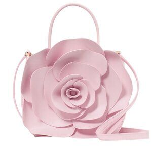 NEW Kate Spade 3D Rose Floral Crossbody Bag Pink Leather Handbag Purse Feminine
